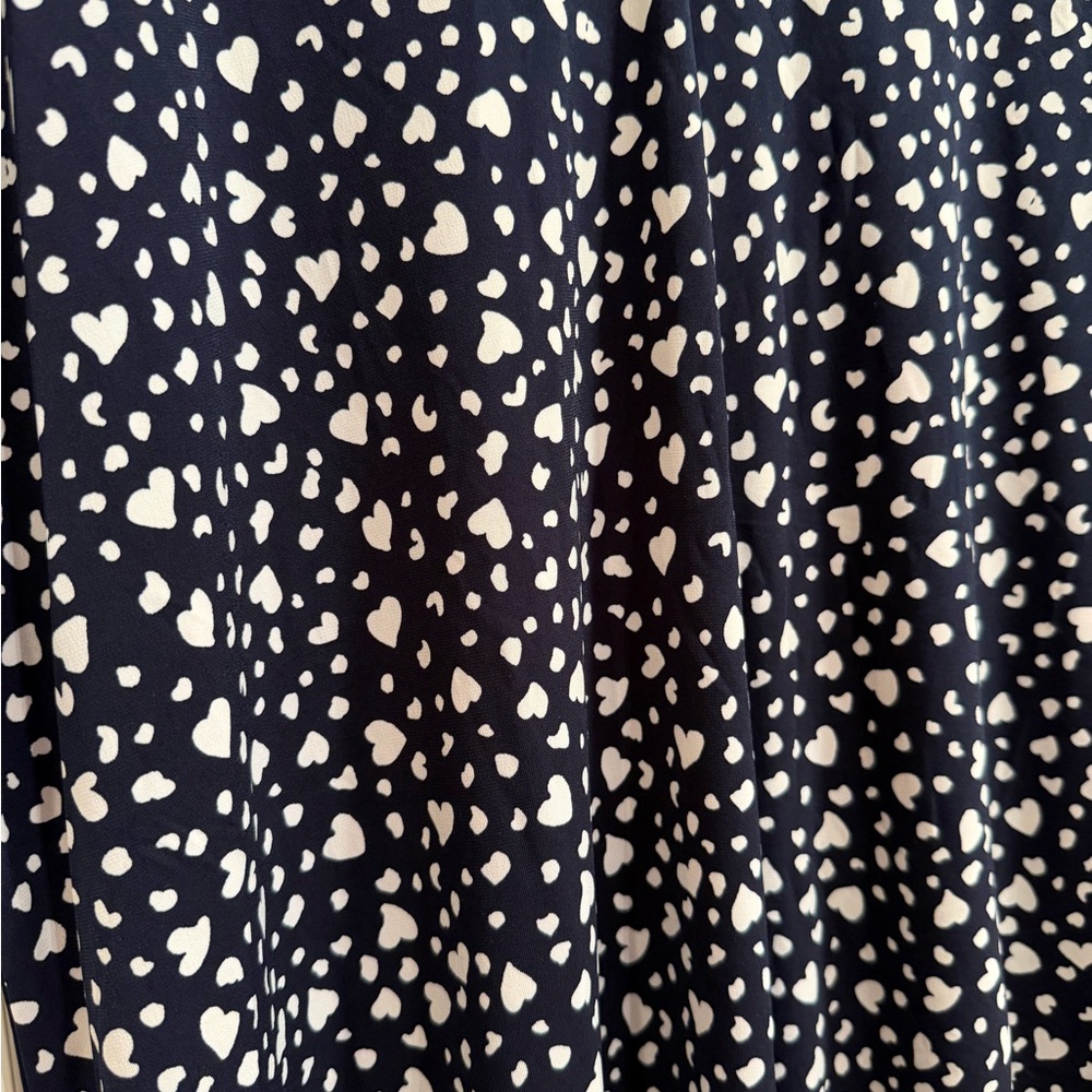 Leota Navy V-Neck Dot Print Short Sleeve Top - Picture 2 of 6